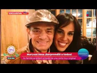 ¡Marysol Sosa próximamente hará abuelo a José José! | Sale el Sol
