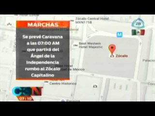 Las marchas para hoy 22 de septiembre