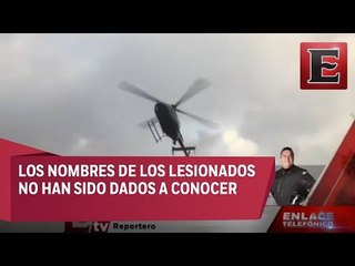 Trasladan en helicóptero a lesionados en derrumbe en CDMX