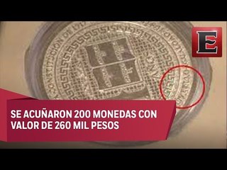 Diputados de Zacatecas se regalan monedas de plata con error ortográfico