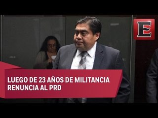 Miguel Barbosa presentará su renuncia al PRD