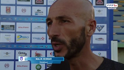 Interview de l'entraîneur de Drancy
