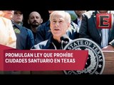 Gobernador de Texas prohíbe ciudades santuario