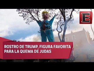 Donald Trump uno de los "Judas" favoritos en Semana Santa