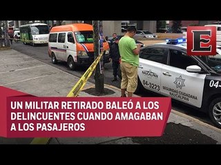 Muere hombre en Naucalpan al enfrentar a asaltantes del transporte