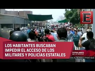 Enfrentamientos entre militares y habitantes de Guerrero