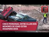 Cinco desaparecidos en San Luis Potosí por fuertes lluvias