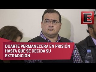 Dictan prisión preventiva contra Javier Duarte