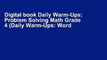 Digital book Daily Warm-Ups: Problem Solving Math Grade 4 (Daily Warm-Ups: Word Problems) E-book
