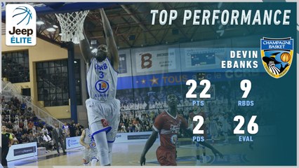 Les 22 points de Devin Ebanks face à Cholet (J4)
