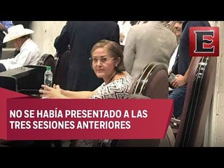 Eva Cadena aparece de forma sorpresiva en el Congreso