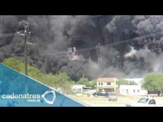 Devastador incendio en fábrica de aceites de NL