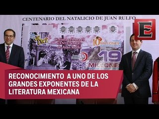 Lotenal devela billete en homenaje a Juan Rulfo