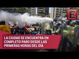 Caos por marchas en la capital de Venezuela