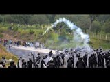 Enfrentamiento entre policías y normalistas deja 11 lesionados en Guerrero