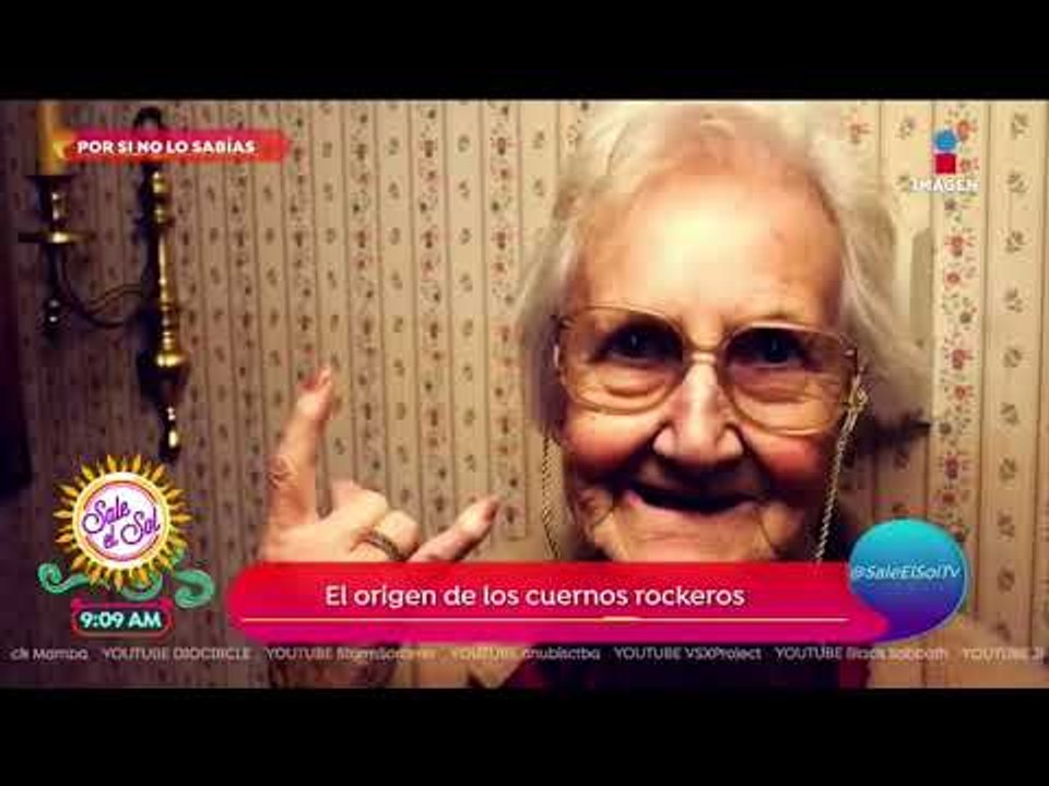 Por si no lo sabías: este es el origen de los cuernos rockeros | Sale el Sol