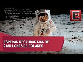 Subastarán polvo lunar tomado por Neil Armstrong