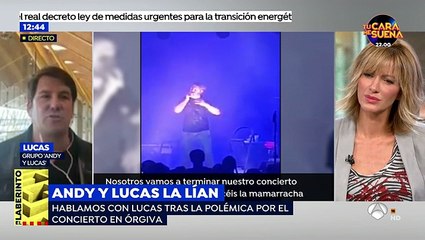 Lucas, de 'Andy y Lucas', pide perdón por el altercado en Órgiva: "No me reconozco, me porté como un mamarracho"