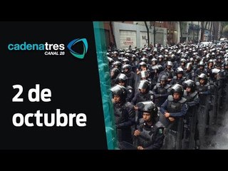 Más de mil policías listos para la megamarcha del 02 de octubre