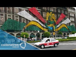 Listo el Zócalo capitalino para las fiestas patrias