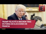 Trump felicita a Macron tras su victoria en las elecciones presidenciales