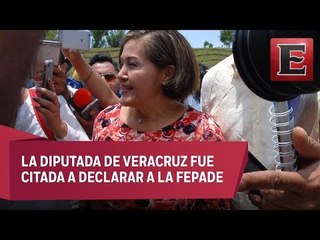 Eva Cadena reaparece en Congreso de Veracruz tras ausencia de tres semanas