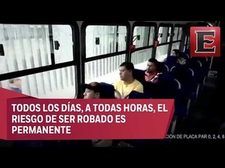 Asaltos: el pan de cada día en el transporte público