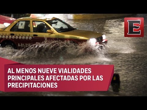 Encharcamientos e inundaciones en la CDMX por intensas lluvias
