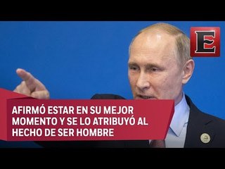 ‘No tengo malos días, porque no soy mujer’, afirma Putin