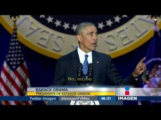 Obama da su último discurso como presidente