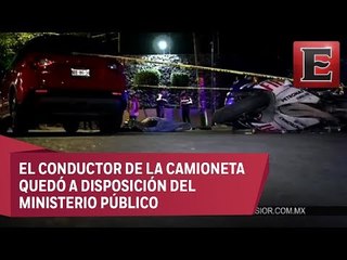 Muere motociclista al estrellarse con camioneta en avenida Universidad