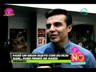 No lo cuentes. Adrian Uribe pierde a su hijo por algunos minutos