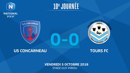 J10 : US Concarneau - Tours FC (0-0), le résumé