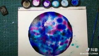 Awesome picture with water ink 