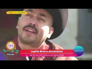 ¡Lupillo Rivera se le va con todo a una periodista! | Sale el Sol
