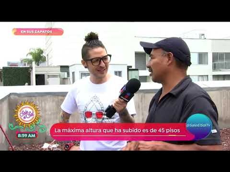 Sajid se pone en sus zapatos: los limpiavidrios...