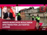 José Manzur y las afectaciones por fuertes lluvias en el Estado de México