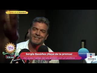 ¡Sergio Basañez huye al preguntar si tiene VIH! | Sale el Sol