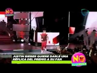 No lo cuentes. Justin Beiber pierde su premio por algunos momentos.