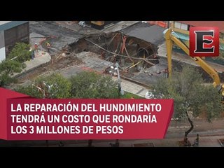 Tapar socavón en Pase de la Reforma tardará dos meses