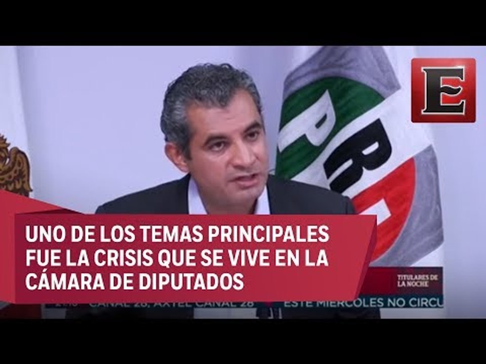 Detalles de la conferencia de prensa ofrecida por el PRI