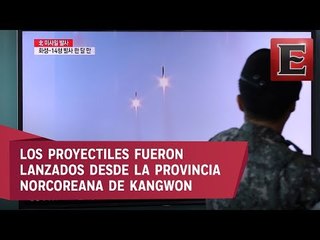 Norcorea dispara múltiples misiles de corto alcance al mar de Japón