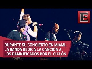 Coldplay compone 'Houston' a los afectados por 'Harvey'