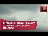 Dos aeronaves chocan durante prácticas acrobáticas en Edomex