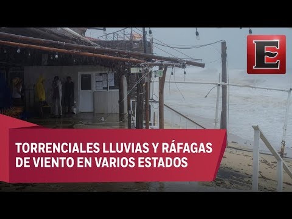 Tormenta Lidia azota Península de Baja California