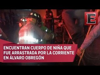 Hallan muerta a niña arrastrada por corriente, en Álvaro Obregón
