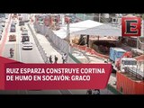 Graco Ramírez culpa a la SCT de evadir responsabilidad por socavón