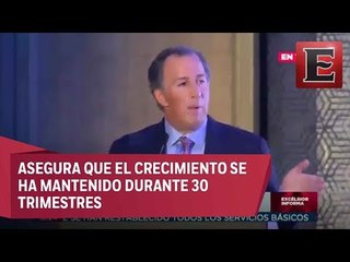 José Antonio Meade asegura que México ha mantenido un crecimiento constante