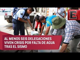 Enormes filas en pozos de agua en Iztapalapa por escasez