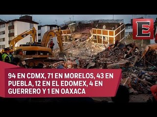 Protección Civil reporta 225 muertos tras sismo de 7.1 grados